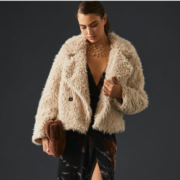 Anthropologie Faux Fur Jacket - Picture 2 of 12